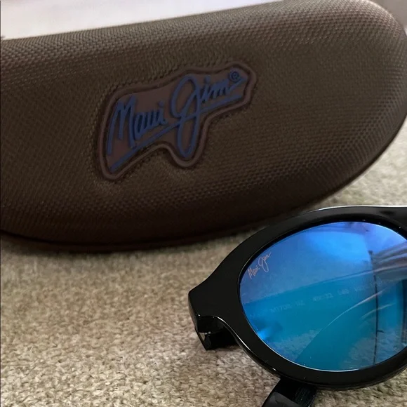 MJ708-02 Gloss Black / Blue Hawaii - Bi Gradient Maui Jim  display picture 2